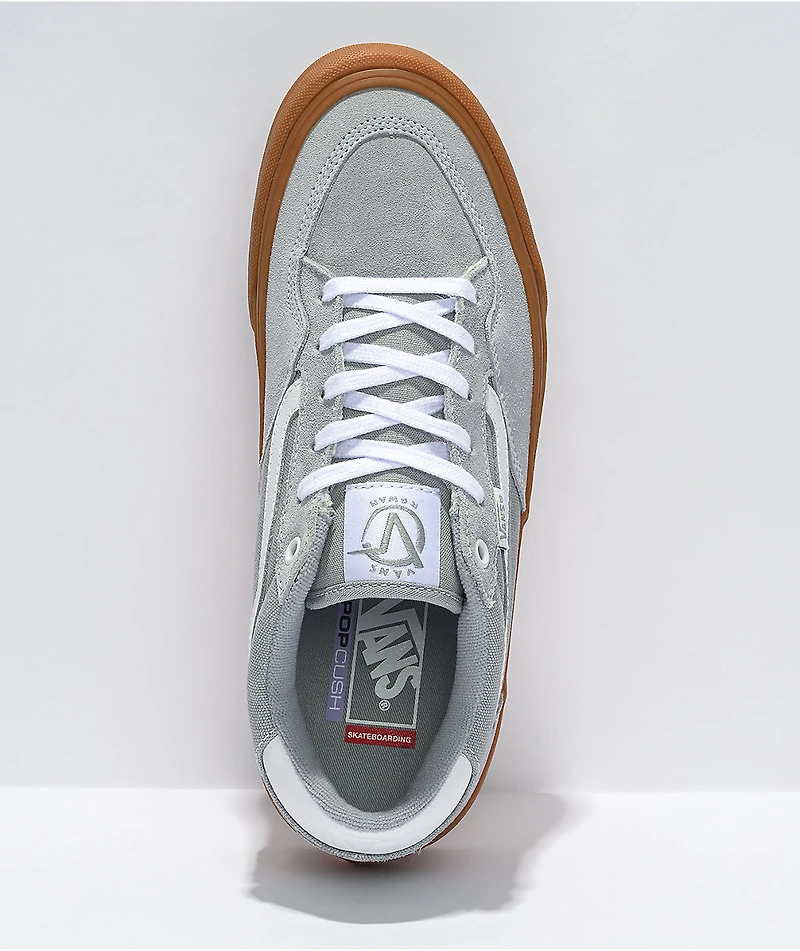 Vans Skate Rowan High Rise Grey, White, & Gum Shoes