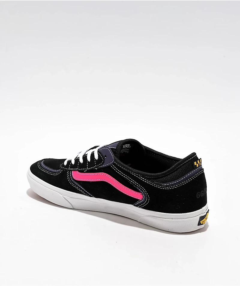 Vans Skate Rowley Suede Black & Pink Shoes