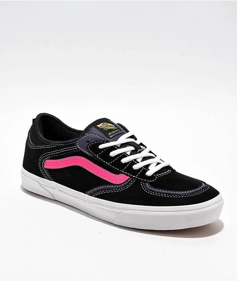 Vans Skate Rowley Suede Black & Pink Shoes