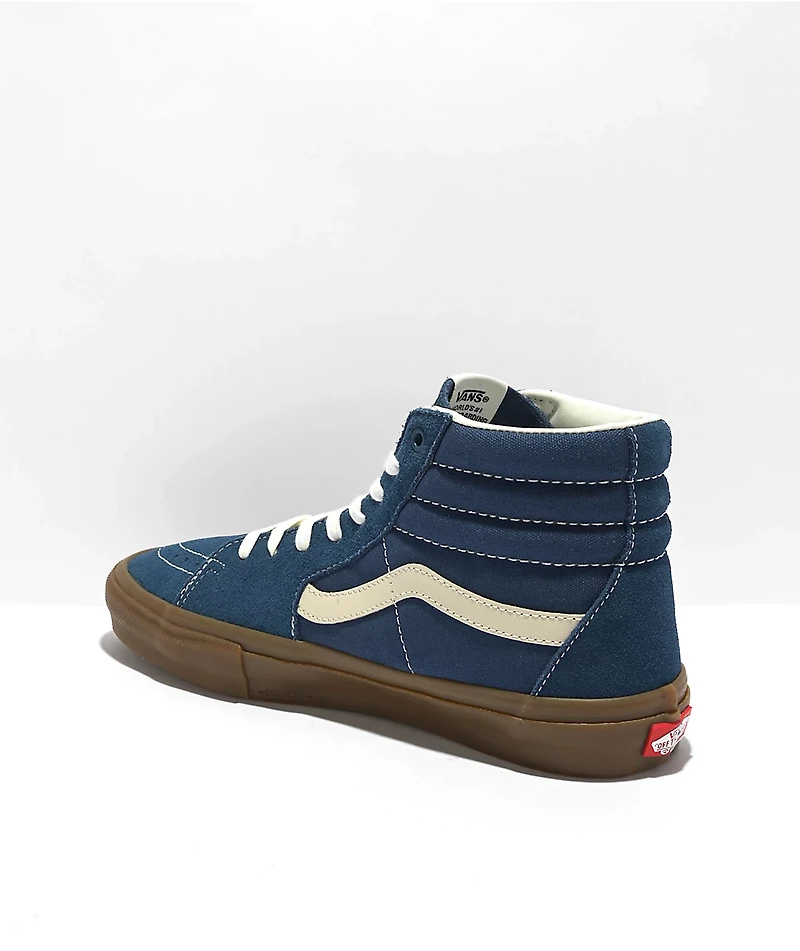 Vans Skate Sk8-Hi Dark Denim & Gum Shoes