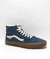 Vans Skate Sk8-Hi Dark Denim & Gum Shoes