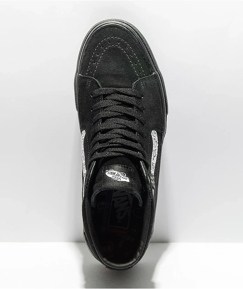 Vans Skate Sk8-Hi Doodle Black & White Shoes