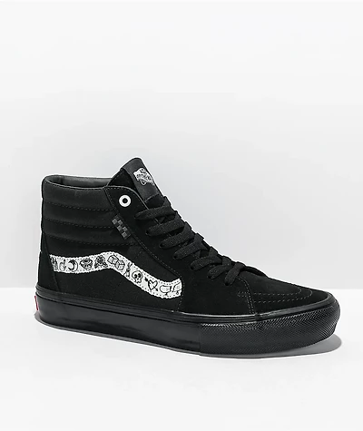 Vans Skate Sk8-Hi Doodle Black & White Shoes