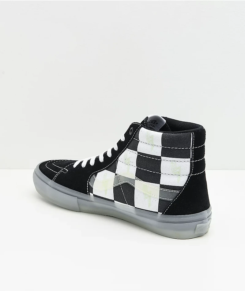 Vans Skate Sk8-Hi Glow-In-The-Dark Shoes