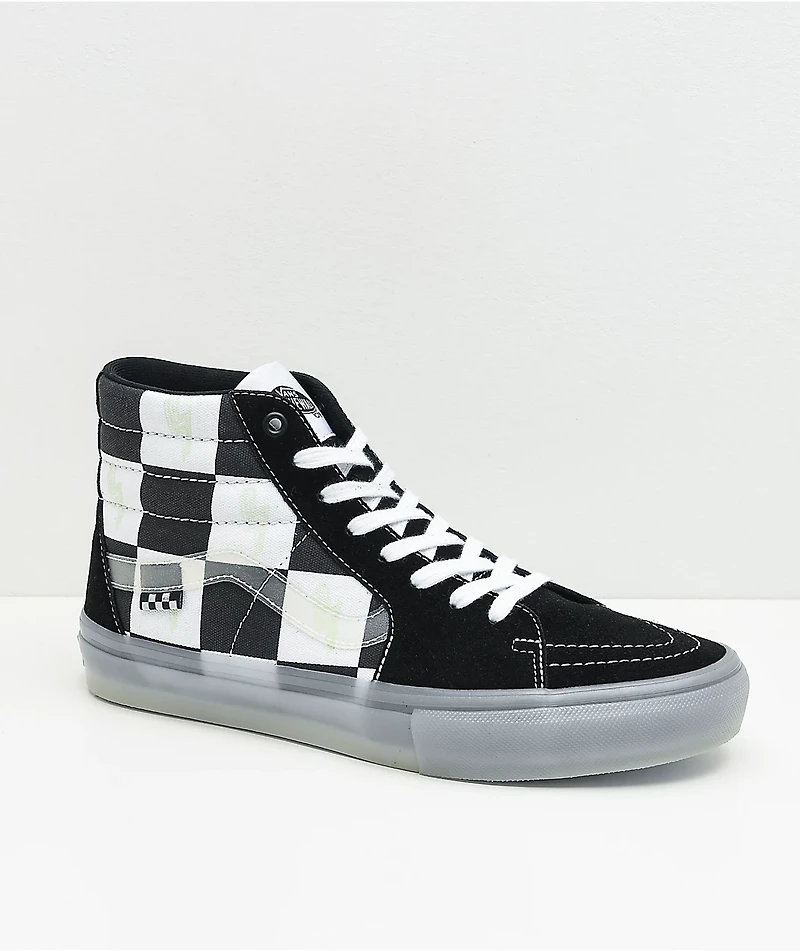 Vans Skate Sk8-Hi Glow-In-The-Dark Shoes