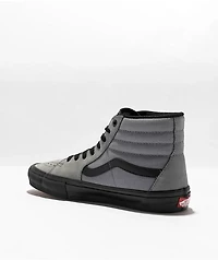 Vans Skate Sk8-Hi Nubuck Washed Blue & Black Shoes