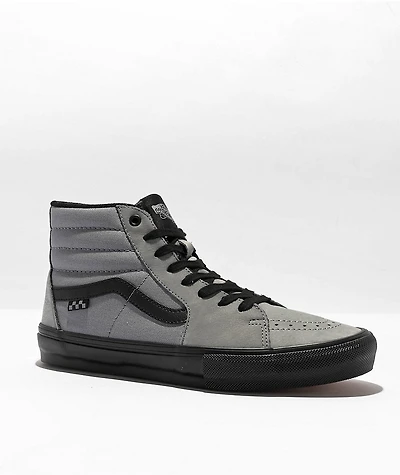 Vans Skate Sk8-Hi Nubuck Washed Blue & Black Shoes
