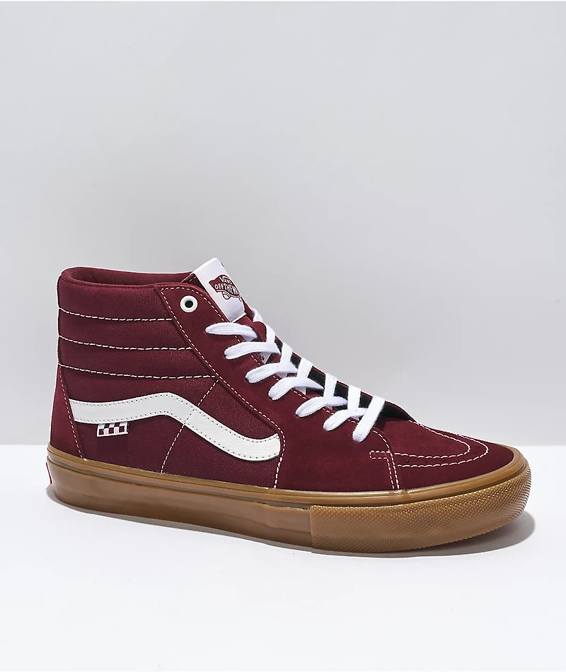 Vans Skate Sk8-Hi Port Royale & Gum Shoes