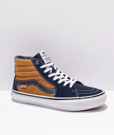 Vans Skate Sk8-Hi Reynolds Navy & Golden Brown Shoes