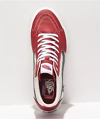 Vans Skate Sk8-Hi Sport Leather Chili & White Shoes