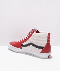 Vans Skate Sk8-Hi Sport Leather Chili & White Shoes