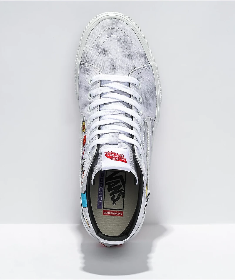 Vans Skate Sk8-Hi Twisted Positivity Grey Tie Dye Shoes