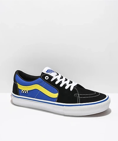 Vans Skate Sk8-Low Black & Dazzling Blue Shoes