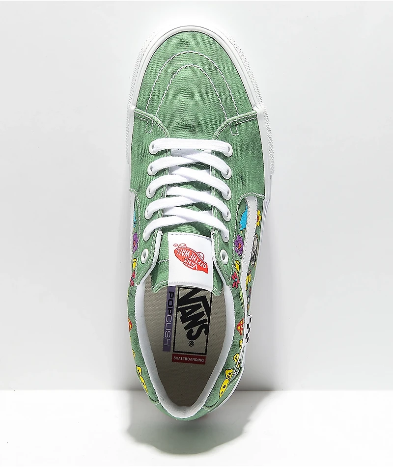 Vans Skate Sk8-Low Twisted Positivity Green Tie Dye Shoes