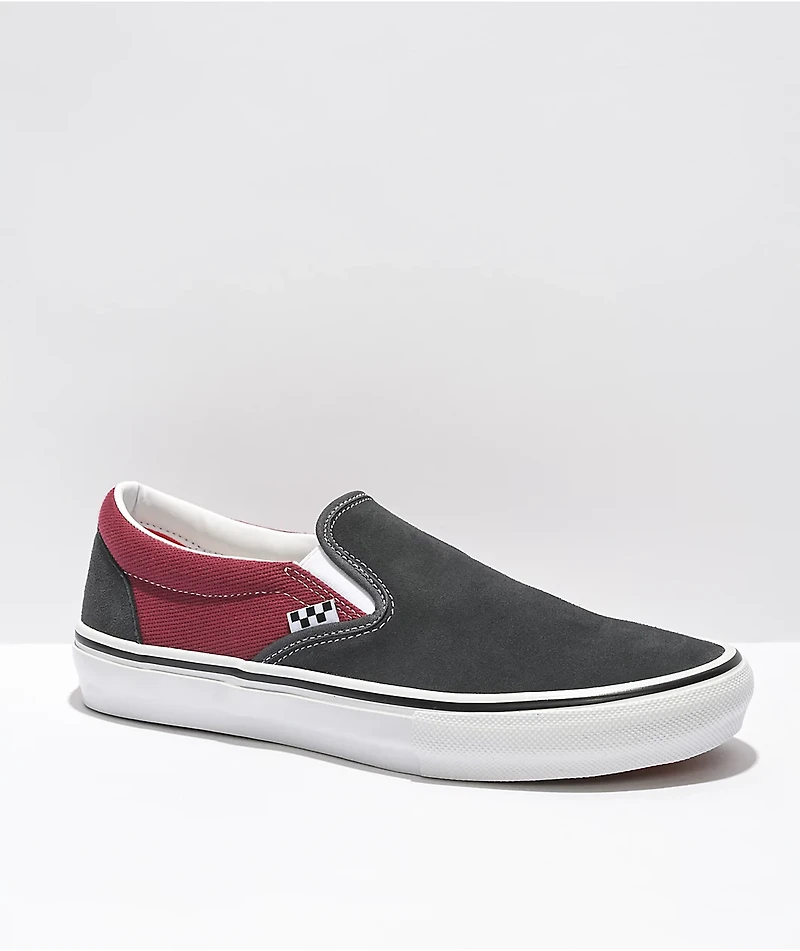Vans Skate Slip-On Asphalt & Pomegranate Shoes