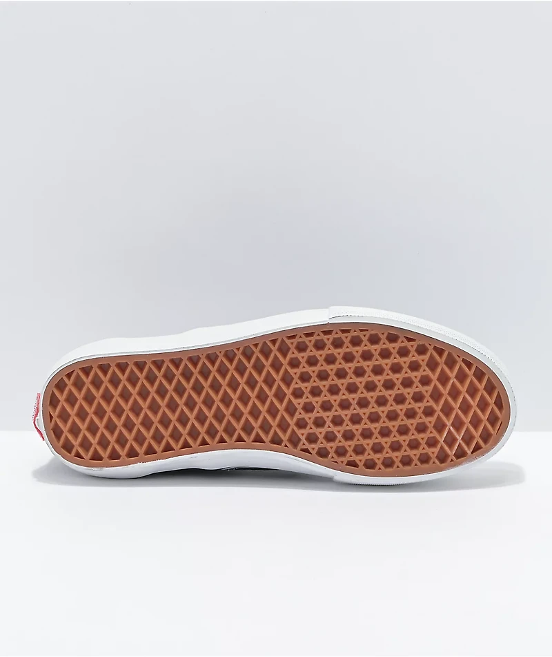 Vans Skate Slip-On Black, White & Gum Shoes