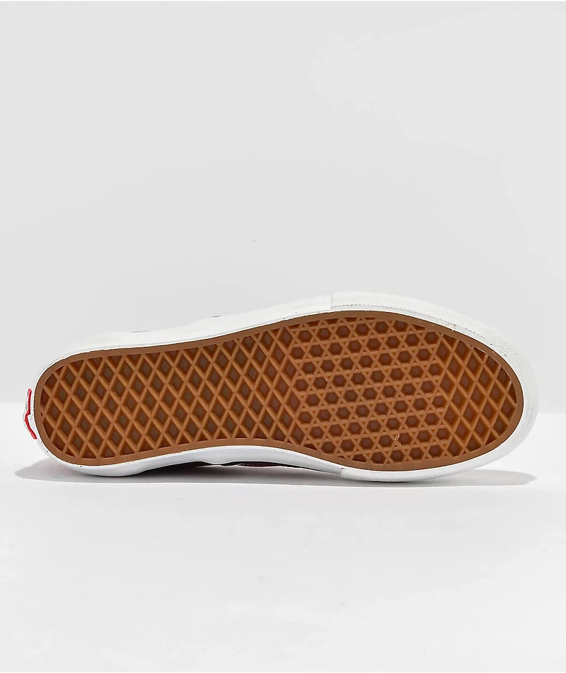 Vans Skate Slip-On Brick Red Shoes