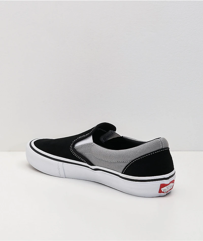 Vans Skate Slip-On Nation Black & Silver Shoes