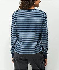 Vans Skate Stripe Blue & Black Long Sleeve T-Shirt