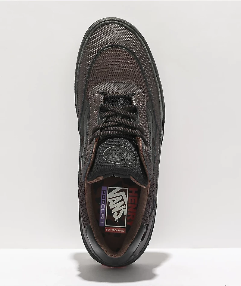 Vans Skate Wayvee Justin Henry Coffeebean & Black Shoes
