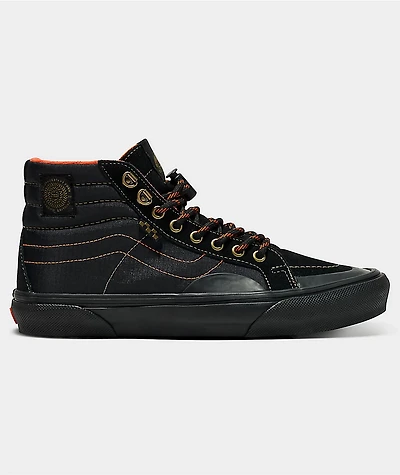 Vans Skate x Spitfire Sk8-Hi Reissue Black & Flame Shoes