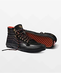 Vans Skate x Spitfire Sk8-Hi Reissue Black & Flame Shoes