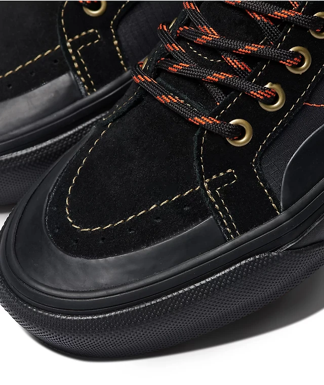 Vans Skate x Spitfire Sk8-Hi Reissue Black Flame Shoes at