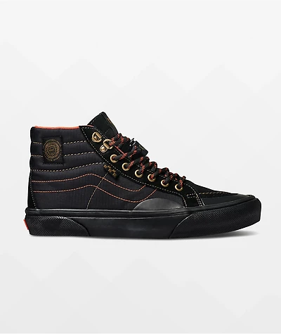 Vans Skate x Spitfire Sk8-Hi Reissue Black & Flame Shoes