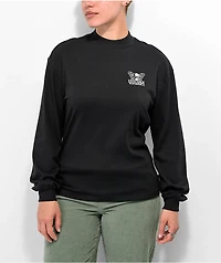 Vans Skullfly Black Long Sleeve Mock Neck T-Shirt