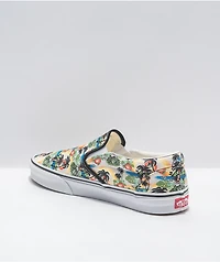 Vans Slip-On Aloha Black & White Skate Shoes