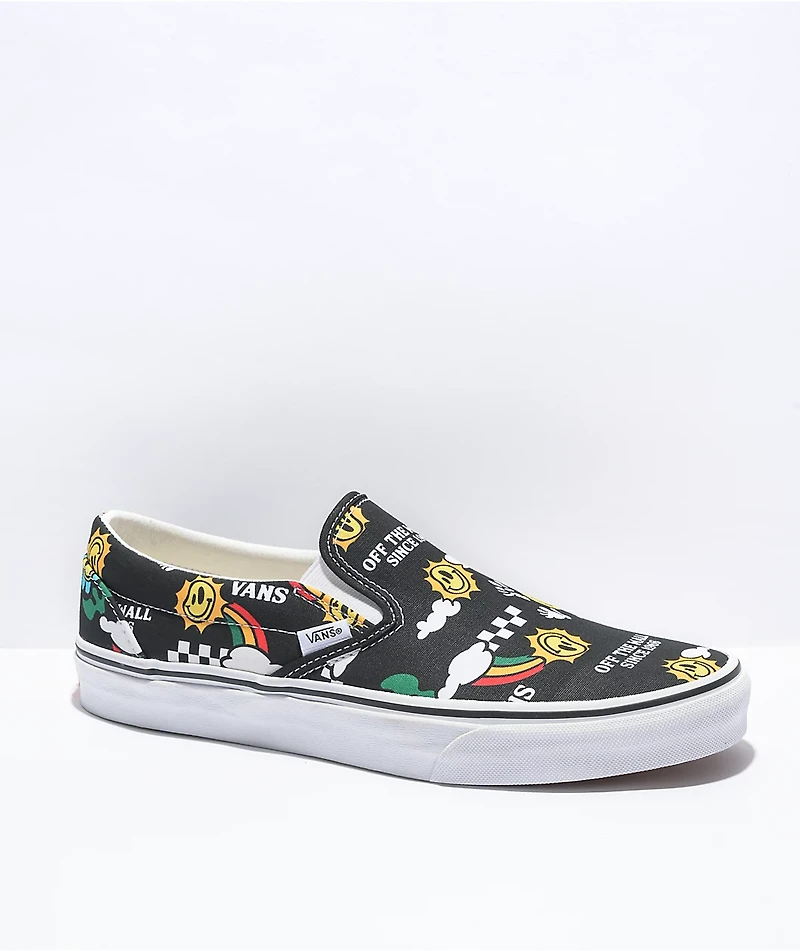 Vans Slip-On Better Day Black & White Skate Shoes