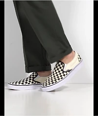 Vans Slip-On Black & White Checkered Skate Shoes