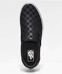 Vans Slip-On Black Checkerboard Skate Shoes