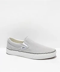 Vans Slip-On Checkerboard Foxing Grey Dawn Skate Shoes