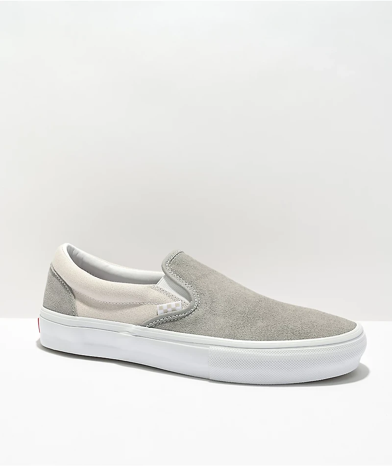 Vans Slip-On Cloud Grey Skate Shoes