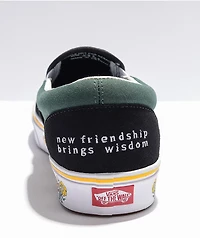 Vans Slip-On ComfyCush Trip Out Black & Sycamore Skate Shoes