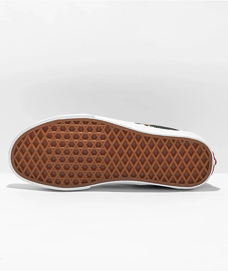 Vans Slip-On Cow Brown, Black & White Skate Shoes