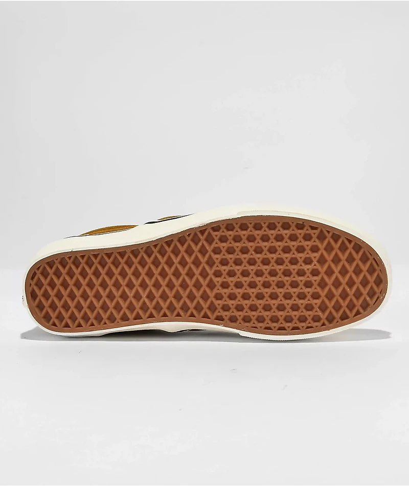 Vans Slip-On Cozy Hug Brown & Red Skate Shoes