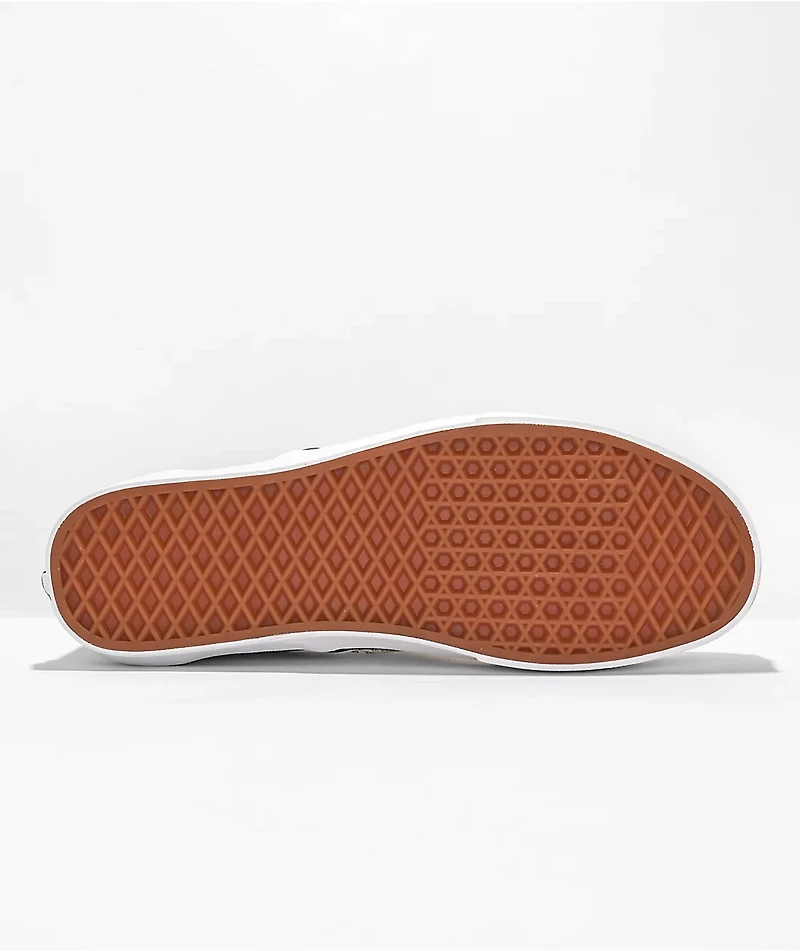 Vans Slip-On Desert Marsh Skull White Skate Shoes