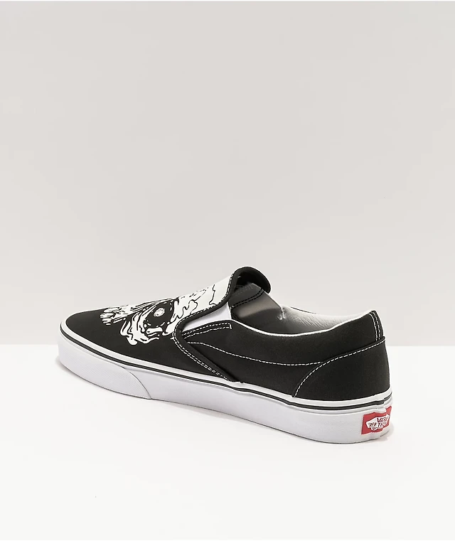 Vans Slip-On Glow-In-The-Dark Skull Skate Shoes at CoolSprings - Main Image