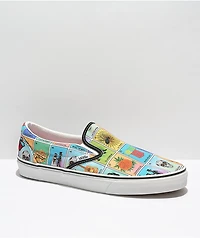Vans Slip-On Loteria Multi & White Skate Shoes