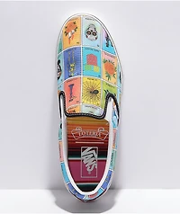 Vans Slip-On Loteria Multi & White Skate Shoes