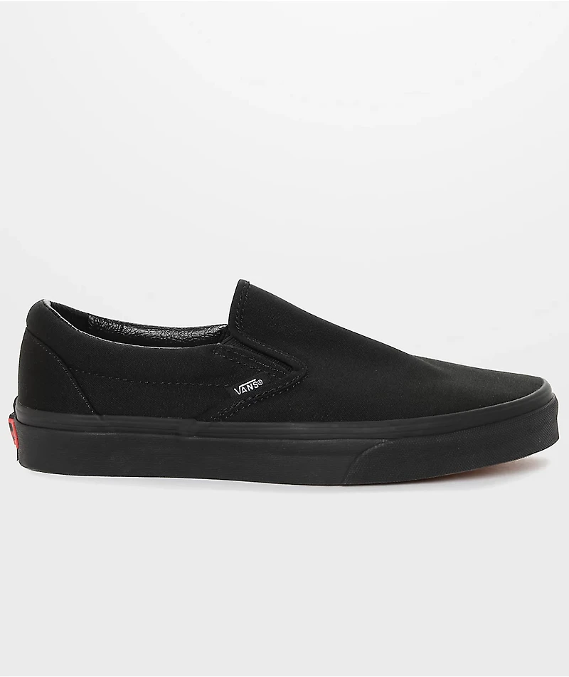 Vans Slip-On Monochromatic Black Skate Shoes