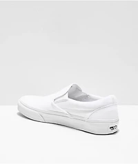 Vans Slip-On Monochromatic True White Skate Shoes