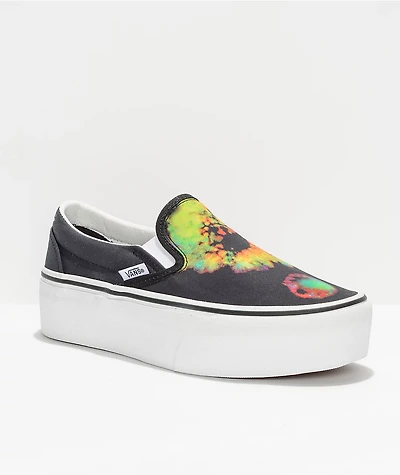 Vans Slip-On Paradoxical Black Platform Shoes