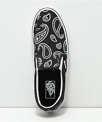 Vans Slip-On Peace Paisley Black Skate Shoes