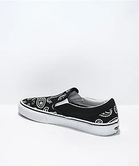 Vans Slip-On Peace Paisley Black Skate Shoes