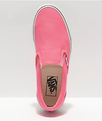 Vans Slip-On Pink Lemonade & White Skate Shoes