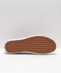 Vans Slip-On Pink Lemonade & White Skate Shoes