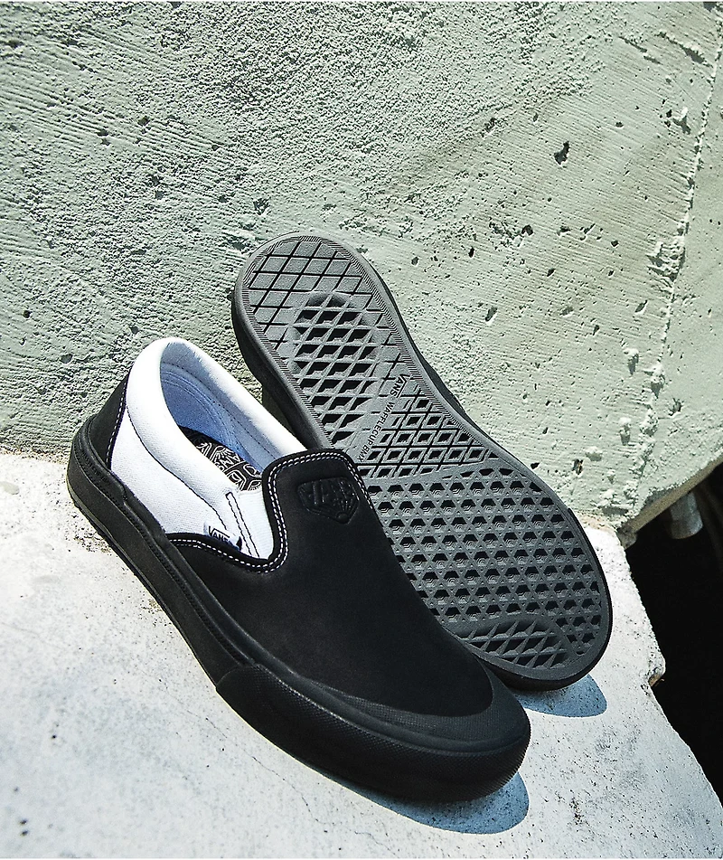 Vans Slip-On Pro BMX Dak Black & White Shoes